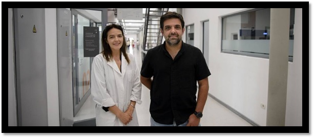 Carlos Escande y Karina Cal, principales autores del trabajo. Créditos: Mara Quintero.