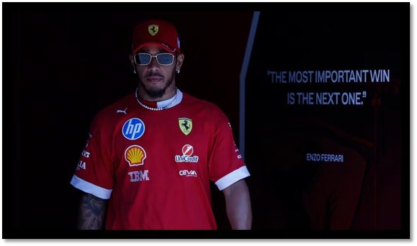 Lewis Hamilton aún no pudo conseguir buenos resultados en Ferrari más allá de su triunfo en la carrera Sprint en China (REUTERS/Hamad I Mohammed)