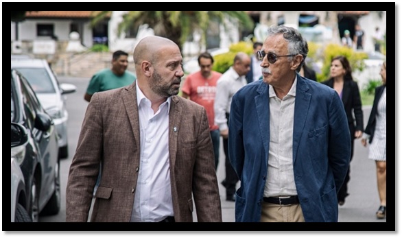 Lugones con Diego Spagnuolo.