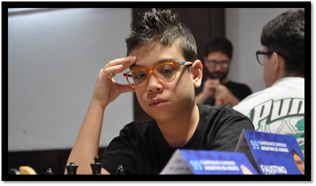El joven argentino Faustino Oro está jugando un torneo en Madrid
