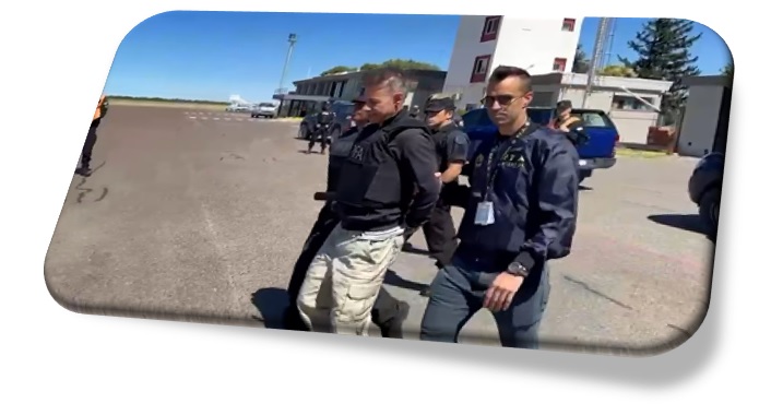 Machado viajó a Buenos Aires en un avión de la PFA