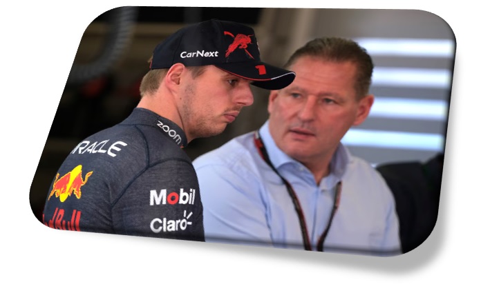 Cuando no tiene que competir en el Rally, Jos Verstappen suele acompañar a Max en sus carreras en la F1 (REUTERS/Ricardo Arduengo)