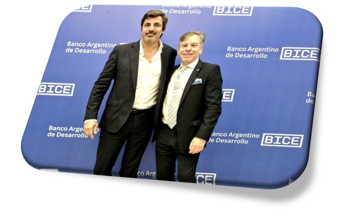 Maximiliano Voss, presidente BICE y Alejandro Díaz de la SIGEN