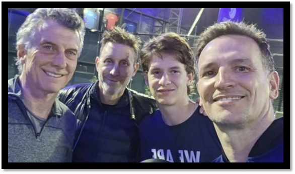 Los Kovalivker con Macri