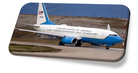 Avión que aterrizó en Ushuaia el 26 de enero.