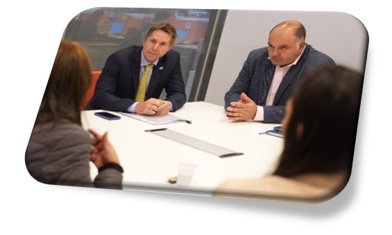 El ex secretario de Justicia porteño, Jorge Djivaris junto al actual ministro de Justicia porteño, Gabino Tapia.