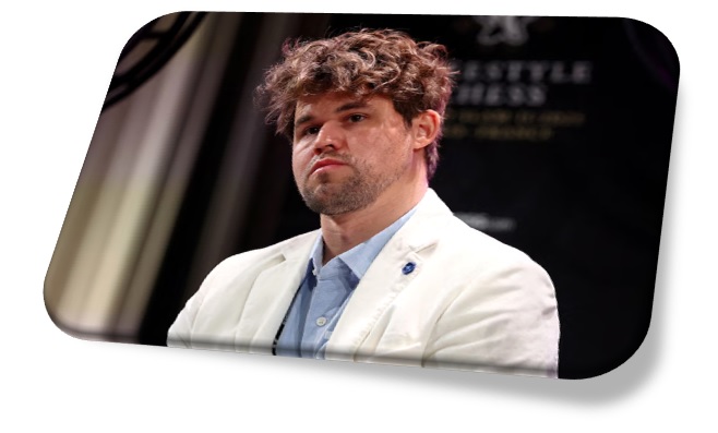 El gran maestro de ajedrez Magnus Carlsen asiste a una conferencia de prensa previa al torneo Freestyle Chess Grand Slam en París, Francia, el 7 de abril de 2025 (REUTERS/Gonzalo Fuentes/Foto de archivo