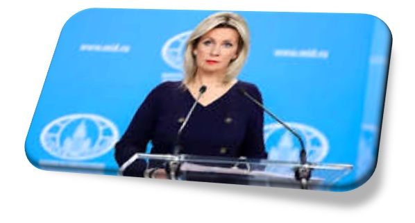 Portavoz del Ministerio de Relaciones Exteriores de Rusia, María Zajárova