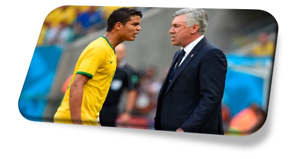 Carlo Ancelotti le respondió a Thiago Silva