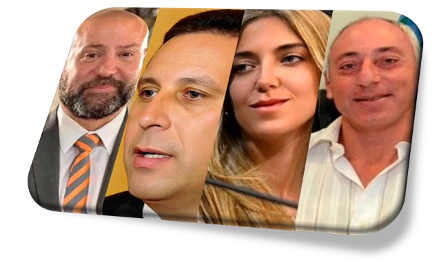 Spagnuolo, Garbellini, Ornella Calvete y Pablo Atchabahian. foto archivo